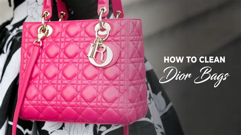 how do dior clean their bags|cleaning a christian dior bag.